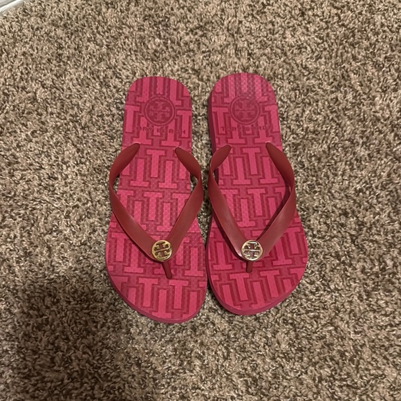 Tory Burch Shoes - Tory Burch Red Flip Flops
